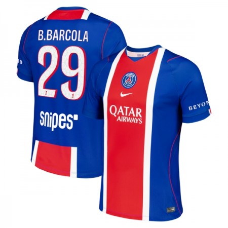 Virallinen pelipaita Paris Saint-Germain Bradley Barcola 29 Koti 2026-27 Lyhythihainen - Miesten Virallinen pelipaita Paris Saint-Germain Bradley Barcola 29 Koti 2026-27 Lyhythihainen - Miesten