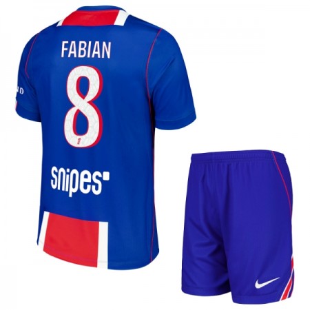 Virallinen pelipaita Paris Saint-Germain Fabian 8 Koti 2026-27 Lyhythihainen - Lasten ( + Lyhyet housut ) Virallinen pelipaita Paris Saint-Germain Fabian 8 Koti 2026-27 Lyhythihainen - Lasten ( + Lyhyet housut )