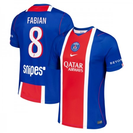 Virallinen pelipaita Paris Saint-Germain Fabian 8 Koti 2026-27 Lyhythihainen - Miesten Virallinen pelipaita Paris Saint-Germain Fabian 8 Koti 2026-27 Lyhythihainen - Miesten