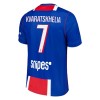 Virallinen pelipaita Paris Saint-Germain Kvaratskhelia 7 Koti 2026-27 Lyhythihainen - Lasten ( + Lyhyet housut )