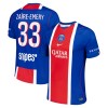 Virallinen pelipaita Paris Saint-Germain Zaire Emery 33 Koti 2026-27 Lyhythihainen - Miesten Virallinen pelipaita Paris Saint-Germain Zaire Emery 33 Koti 2026-27 Lyhythihainen - Miesten