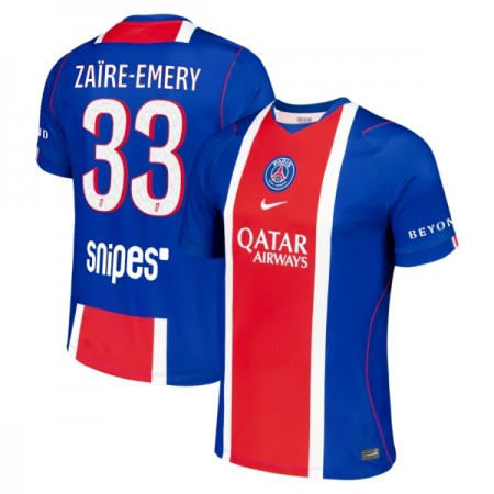 Virallinen pelipaita Paris Saint-Germain Zaire Emery 33 Koti 2026-27 Lyhythihainen - Miesten Virallinen pelipaita Paris Saint-Germain Zaire Emery 33 Koti 2026-27 Lyhythihainen - Miesten