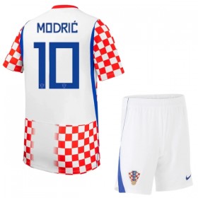 Virallinen pelipaita Kroatia Modrić 10 Koti MM-kisat 2026 Lyhythihainen - Lasten ( + Lyhyet housut )