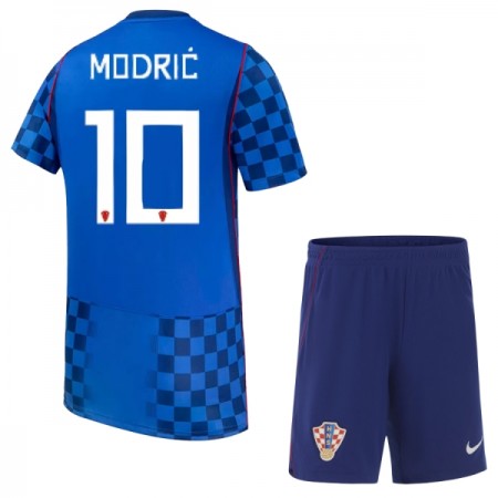 Virallinen pelipaita Kroatia Modrić 10 Vieras MM-kisat 2026 Lyhythihainen - Lasten ( + Lyhyet housut ) Virallinen pelipaita Kroatia Modrić 10 Vieras MM-kisat 2026 Lyhythihainen - Lasten ( + Lyhyet housut )
