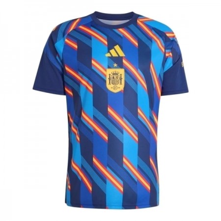 Virallinen pelipaita Espanja Pre-Match MM-kisat 2026 Lyhythihainen - Miesten Virallinen pelipaita Espanja Pre-Match MM-kisat 2026 Lyhythihainen - Miesten