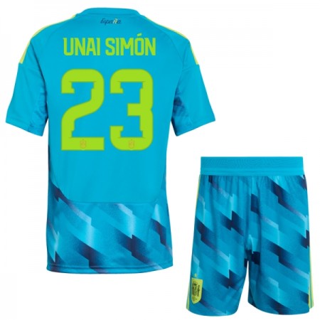 Virallinen pelipaita Espanja Unai Simon 23 Maalivahti MM-kisat 2026 Lyhythihainen - Lasten ( + Lyhyet housut ) Virallinen pelipaita Espanja Unai Simon 23 Maalivahti MM-kisat 2026 Lyhythihainen - Lasten ( + Lyhyet housut )
