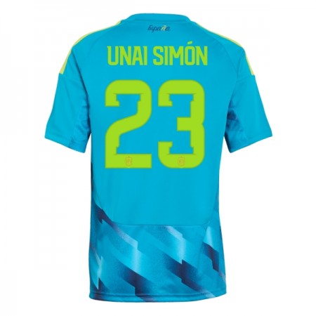 Virallinen pelipaita Espanja Unai Simon 23 Maalivahti MM-kisat 2026 Lyhythihainen - Miesten Virallinen pelipaita Espanja Unai Simon 23 Maalivahti MM-kisat 2026 Lyhythihainen - Miesten