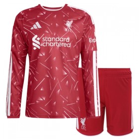 Virallinen pelipaita Liverpool Koti 2026-27 Pitkähihainen - Lasten ( + Lyhyet housut )