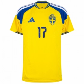 Virallinen pelipaita Ruotsi Gyokeres 17 Koti MM-kisat 2026 Lyhythihainen - Miesten