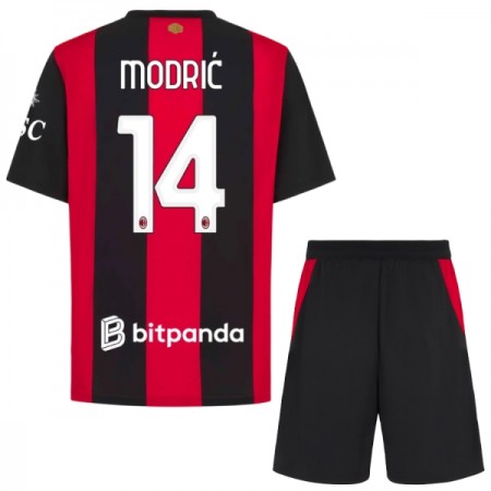 Virallinen pelipaita AC Milan Modrić 14 Koti 2026-27 Lyhythihainen - Lasten ( + Lyhyet housut ) Virallinen pelipaita AC Milan Modrić 14 Koti 2026-27 Lyhythihainen - Lasten ( + Lyhyet housut )