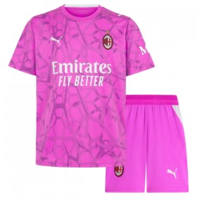 Virallinen pelipaita AC Milan Vieras Maalivahti 2026-27 Lyhythihainen - Lasten ( + Lyhyet housut )