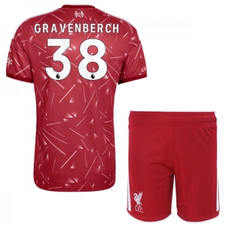 Virallinen pelipaita Liverpool Gravenberch 38 Koti 2026-27 Lyhythihainen - Lasten ( + Lyhyet housut ) Virallinen pelipaita Liverpool Gravenberch 38 Koti 2026-27 Lyhythihainen - Lasten ( + Lyhyet housut )