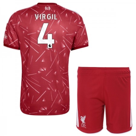 Virallinen pelipaita Liverpool Virgil 4 Koti 2026-27 Lyhythihainen - Lasten ( + Lyhyet housut )