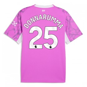 Virallinen pelipaita Manchester City Donnarumma 25 Vieras Maalivahti 2026-27 Lyhythihainen Pinkki - Miesten