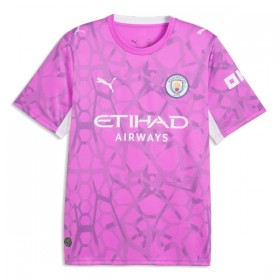 Virallinen pelipaita Manchester City Donnarumma 25 Vieras Maalivahti 2026-27 Lyhythihainen Pinkki - Miesten