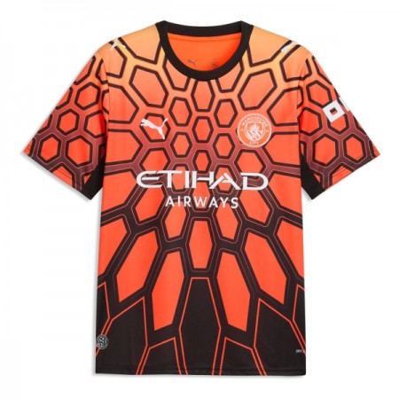 Virallinen pelipaita Manchester City Maalivahti Kolmas 2026-27 Lyhythihainen Oranssi - Miesten Virallinen pelipaita Manchester City Maalivahti Kolmas 2026-27 Lyhythihainen Oranssi - Miesten