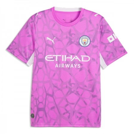 Virallinen pelipaita Manchester City Vieras Maalivahti 2026-27 Lyhythihainen Pinkki - Miesten Virallinen pelipaita Manchester City Vieras Maalivahti 2026-27 Lyhythihainen Pinkki - Miesten