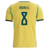 Virallinen pelipaita Brasilia Bruno Guimaraes 8 Koti MM-kisat 2026 Lyhythihainen - Miesten