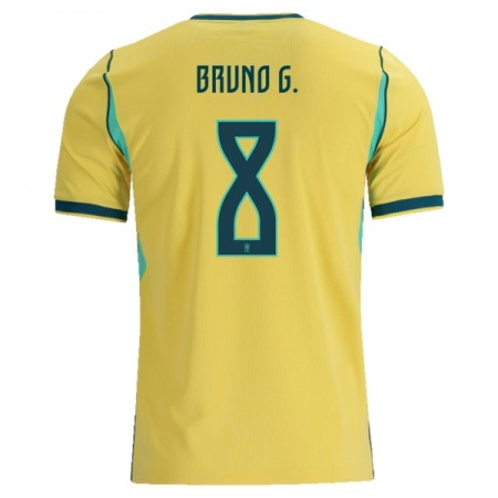 Virallinen pelipaita Brasilia Bruno Guimaraes 8 Koti MM-kisat 2026 Lyhythihainen - Miesten