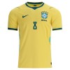 Virallinen pelipaita Brasilia Bruno Guimaraes 8 Koti MM-kisat 2026 Lyhythihainen - Miesten