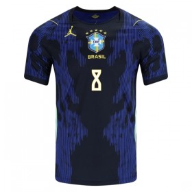 Virallinen pelipaita Brasilia Bruno Guimaraes 8 Vieras MM-kisat 2026 Lyhythihainen - Miesten