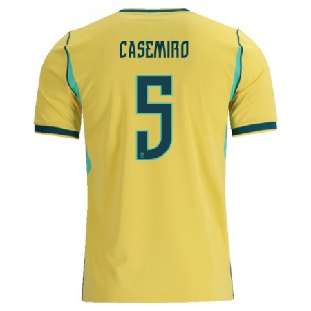 Virallinen pelipaita Brasilia Casemiro 5 Koti MM-kisat 2026 Lyhythihainen - Miesten