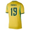 Virallinen pelipaita Brasilia Endrick 19 Koti MM-kisat 2026 Lyhythihainen - Miesten Virallinen pelipaita Brasilia Endrick 19 Koti MM-kisat 2026 Lyhythihainen - Miesten
