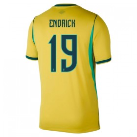 Virallinen pelipaita Brasilia Endrick 19 Koti MM-kisat 2026 Lyhythihainen - Miesten