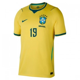 Virallinen pelipaita Brasilia Endrick 19 Koti MM-kisat 2026 Lyhythihainen - Miesten