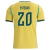Virallinen pelipaita Brasilia Estevao 20 Koti MM-kisat 2026 Lyhythihainen - Miesten