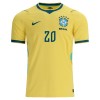 Virallinen pelipaita Brasilia Estevao 20 Koti MM-kisat 2026 Lyhythihainen - Miesten