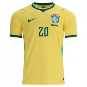 Virallinen pelipaita Brasilia Estevao 20 Koti MM-kisat 2026 Lyhythihainen - Miesten