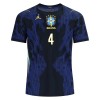 Virallinen pelipaita Brasilia Marquinhos 4 Vieras MM-kisat 2026 Lyhythihainen - Miesten
