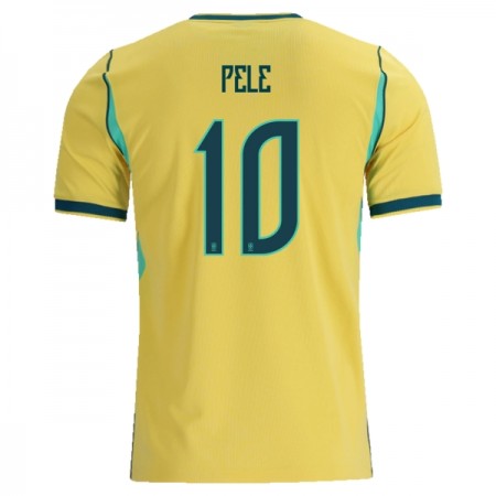 Virallinen pelipaita Brasilia Pele 10 Koti MM-kisat 2026 Lyhythihainen - Miesten Virallinen pelipaita Brasilia Pele 10 Koti MM-kisat 2026 Lyhythihainen - Miesten