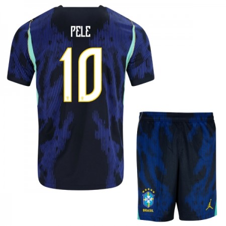 Virallinen pelipaita Brasilia Pele 10 Vieras MM-kisat 2026 Lyhythihainen - Lasten ( + Lyhyet housut ) Virallinen pelipaita Brasilia Pele 10 Vieras MM-kisat 2026 Lyhythihainen - Lasten ( + Lyhyet housut )