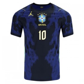 Virallinen pelipaita Brasilia Ronaldinho 10 Vieras MM-kisat 2026 Lyhythihainen - Lasten ( + Lyhyet housut )