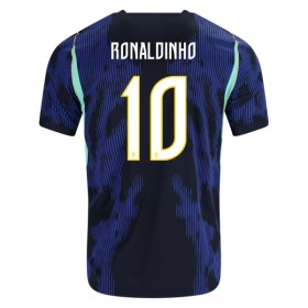 Virallinen pelipaita Brasilia Ronaldinho 10 Vieras MM-kisat 2026 Lyhythihainen - Miesten