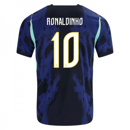 Virallinen pelipaita Brasilia Ronaldinho 10 Vieras MM-kisat 2026 Lyhythihainen - Miesten