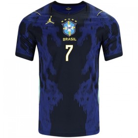 Virallinen pelipaita Brasilia Vini JR. 7 Vieras MM-kisat 2026 Lyhythihainen - Lasten ( + Lyhyet housut )
