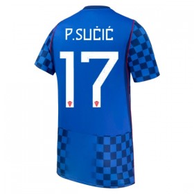 Virallinen pelipaita Kroatia P. Sucic 17 Vieras MM-kisat 2026 Lyhythihainen - Miesten