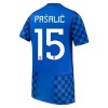 Virallinen pelipaita Kroatia Pasalic 15 Vieras MM-kisat 2026 Lyhythihainen - Miesten Virallinen pelipaita Kroatia Pasalic 15 Vieras MM-kisat 2026 Lyhythihainen - Miesten