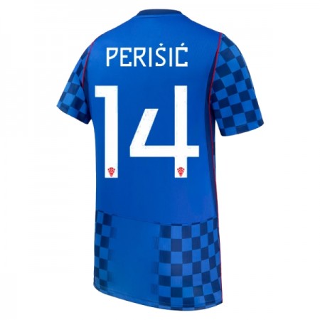 Virallinen pelipaita Kroatia Perišić 14 Vieras MM-kisat 2026 Lyhythihainen - Miesten Virallinen pelipaita Kroatia Perišić 14 Vieras MM-kisat 2026 Lyhythihainen - Miesten