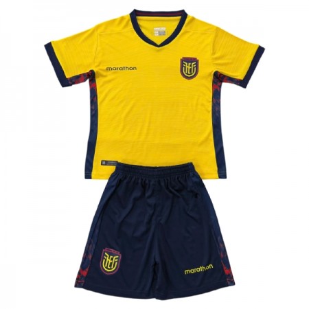 Virallinen pelipaita Ecuador Koti MM-kisat 2026 Lyhythihainen - Lasten ( + Lyhyet housut ) Virallinen pelipaita Ecuador Koti MM-kisat 2026 Lyhythihainen - Lasten ( + Lyhyet housut )