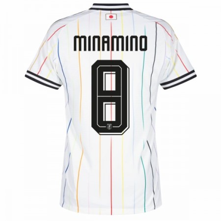 Virallinen pelipaita Japani Minamino 8 Vieras MM-kisat 2026 Lyhythihainen - Miesten Virallinen pelipaita Japani Minamino 8 Vieras MM-kisat 2026 Lyhythihainen - Miesten