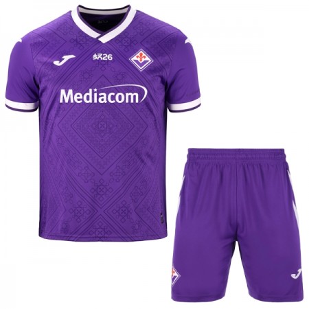 Virallinen pelipaita AC Fiorentina Koti 2026-27 Lyhythihainen - Lasten ( + Lyhyet housut )