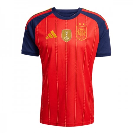 Virallinen pelipaita Espanja 2 Stars Koti MM-kisat 2026 Lyhythihainen - Miesten Virallinen pelipaita Espanja 2 Stars Koti MM-kisat 2026 Lyhythihainen - Miesten