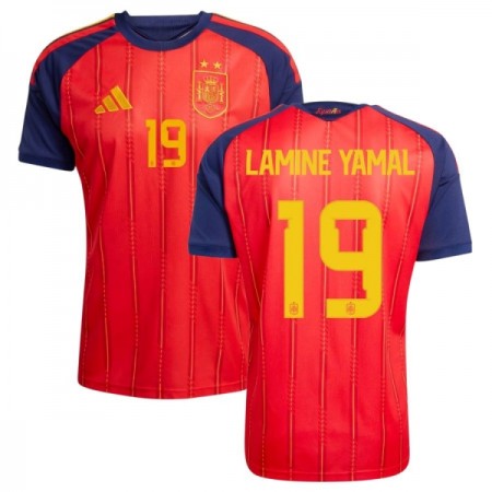 Virallinen pelipaita Espanja 2 Stars Lamine Yamal 19 Koti MM-kisat 2026 Lyhythihainen - Miesten Virallinen pelipaita Espanja 2 Stars Lamine Yamal 19 Koti MM-kisat 2026 Lyhythihainen - Miesten