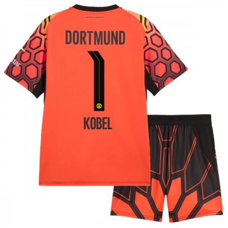 Virallinen pelipaita Borussia Dortmund Kobel 1 Maalivahti Koti 2026-27 Lyhythihainen Oranssi - Lasten ( + Lyhyet housut ) Virallinen pelipaita Borussia Dortmund Kobel 1 Maalivahti Koti 2026-27 Lyhythihainen Oranssi - Lasten ( + Lyhyet housut )