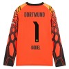 Virallinen pelipaita Borussia Dortmund Kobel 1 Maalivahti Koti 2026-27 Pitkähihainen Oranssi - Miesten Virallinen pelipaita Borussia Dortmund Kobel 1 Maalivahti Koti 2026-27 Pitkähihainen Oranssi - Miesten