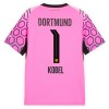 Virallinen pelipaita Borussia Dortmund Kobel 1 Vieras Maalivahti 2026-27 Lyhythihainen Pinkki - Miesten